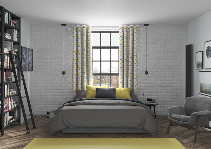 Birds, Ochre - Made to Measure Curtains - Image 5